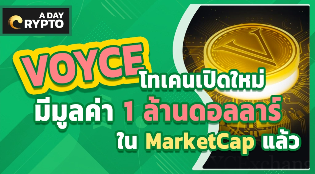 VOYCE มีมูลค่า 1 ล้านดอลลาร์ใน MarketCap