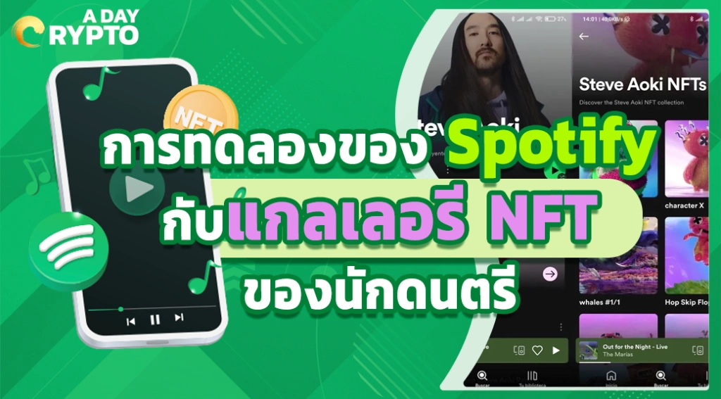 การทดลองของ Spotify กับแกลเลอรี NFT ของนักดนตรี