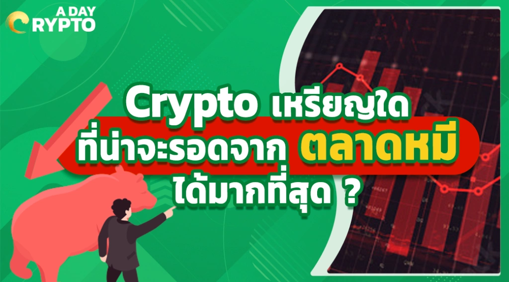 Crypto เหรียญใดที่น่าจะรอดจาก ตลาดหมี ได้มากที่สุด ?